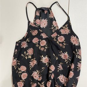 Floral tank top bodysuit
